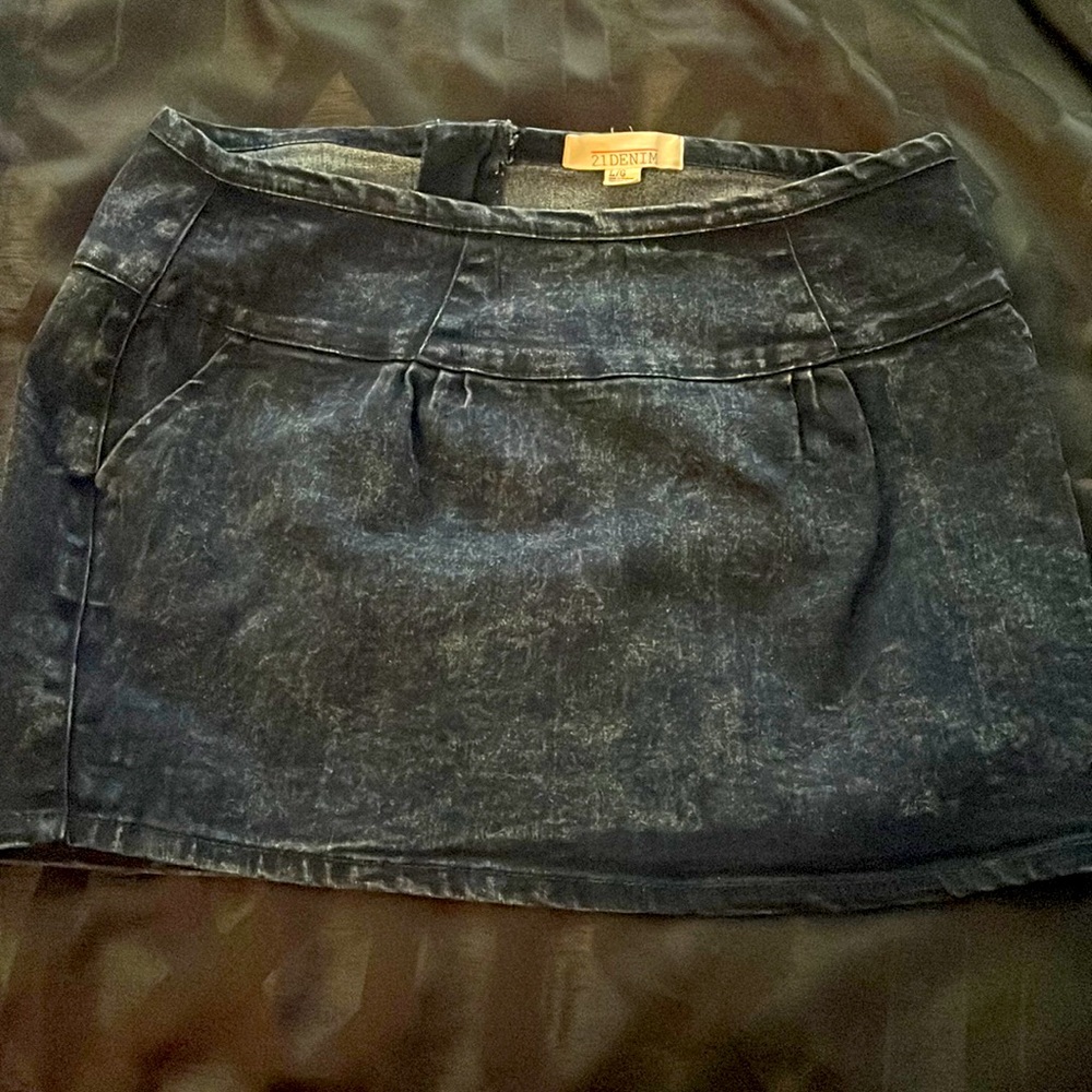 Forever 21 High Waisted Jean Skirt
